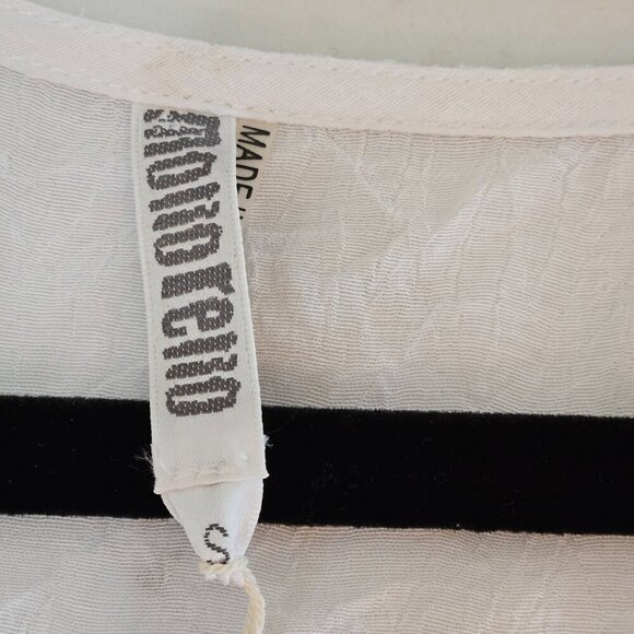 NWT Monoreno Anthropologie White Embroidered Boho Tunic Top Small - Picture 8 of 9